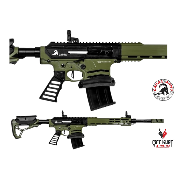 CAPRA ARMS KA-12 PRO YEŞİL ŞARJÖRLÜ YARI OTOMATİK AV TÜFEĞİ